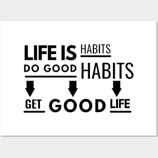 Life is Habit Posters and Art